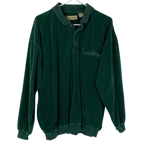 Vintage Other - Vintage 90s Grandpa Sweater Oversized Sweatshirt Mens XL Green Dadcore Shirt